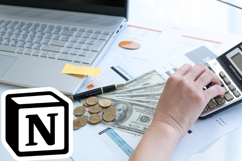 gestion financière avec l'outil Notion